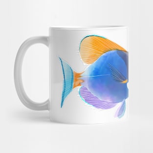 Watercolor of Powdered Blue Tang Mug